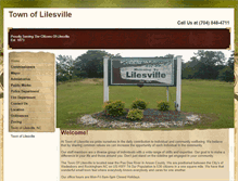 Tablet Screenshot of lilesvilletown.com